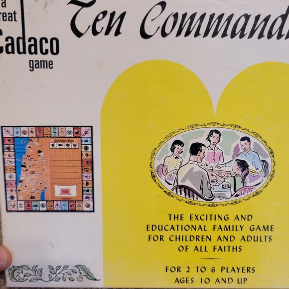 VINTAGE Ten Commandments Bible Board Game - Picture 8 of 8